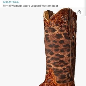 ISO ferrini acero leopard boots